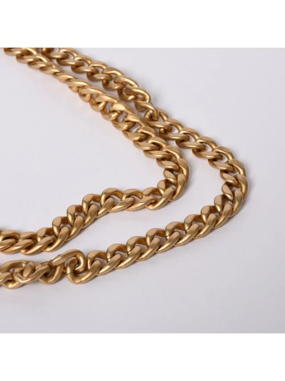 Chanel Chain Tote Bag Base CC Logo Denim Indigo Blue